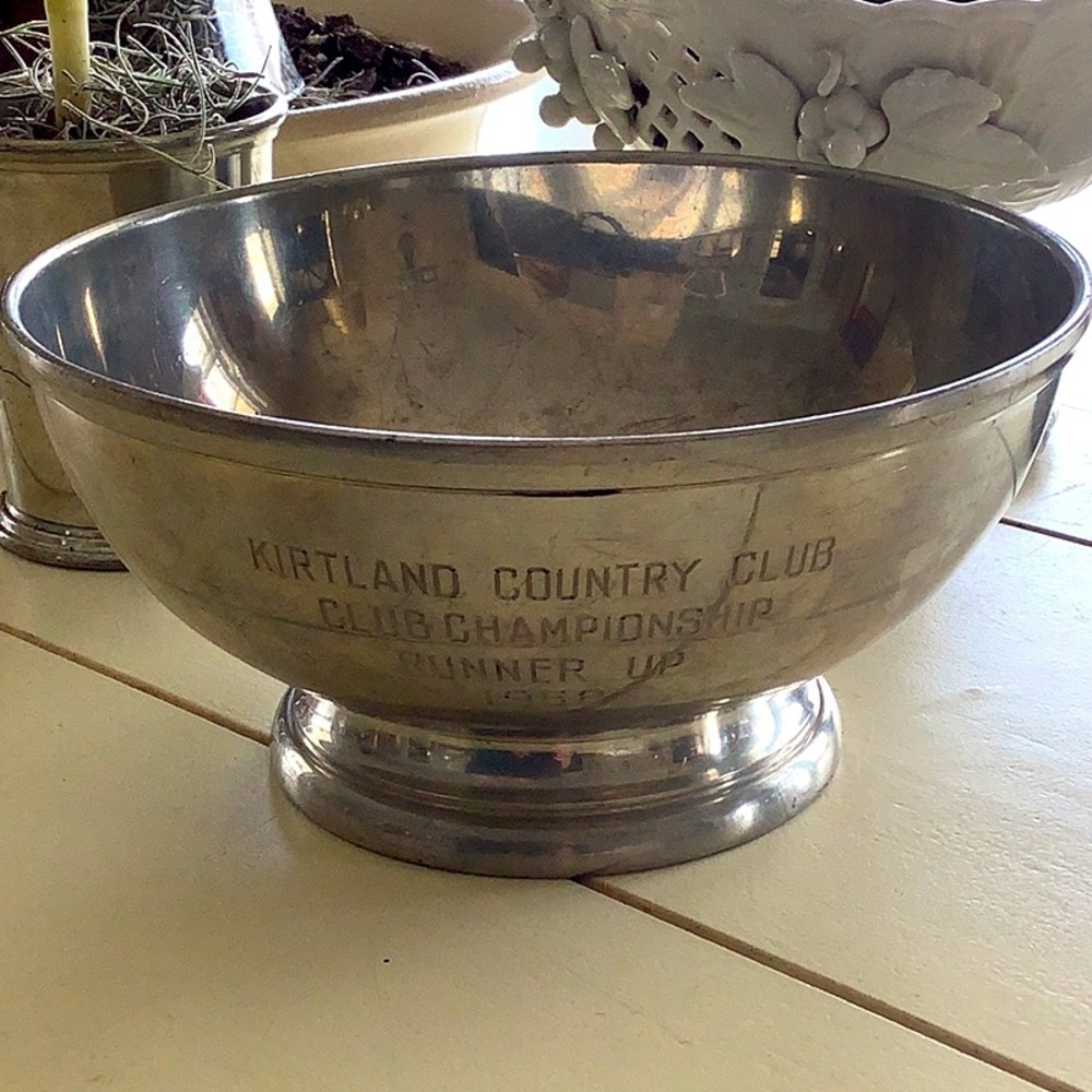 Vintage Stieff Pewter Bowl 1958 Golf Trophy